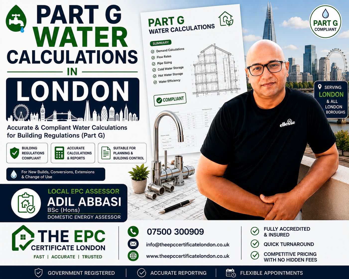 Part G Water Calculations London