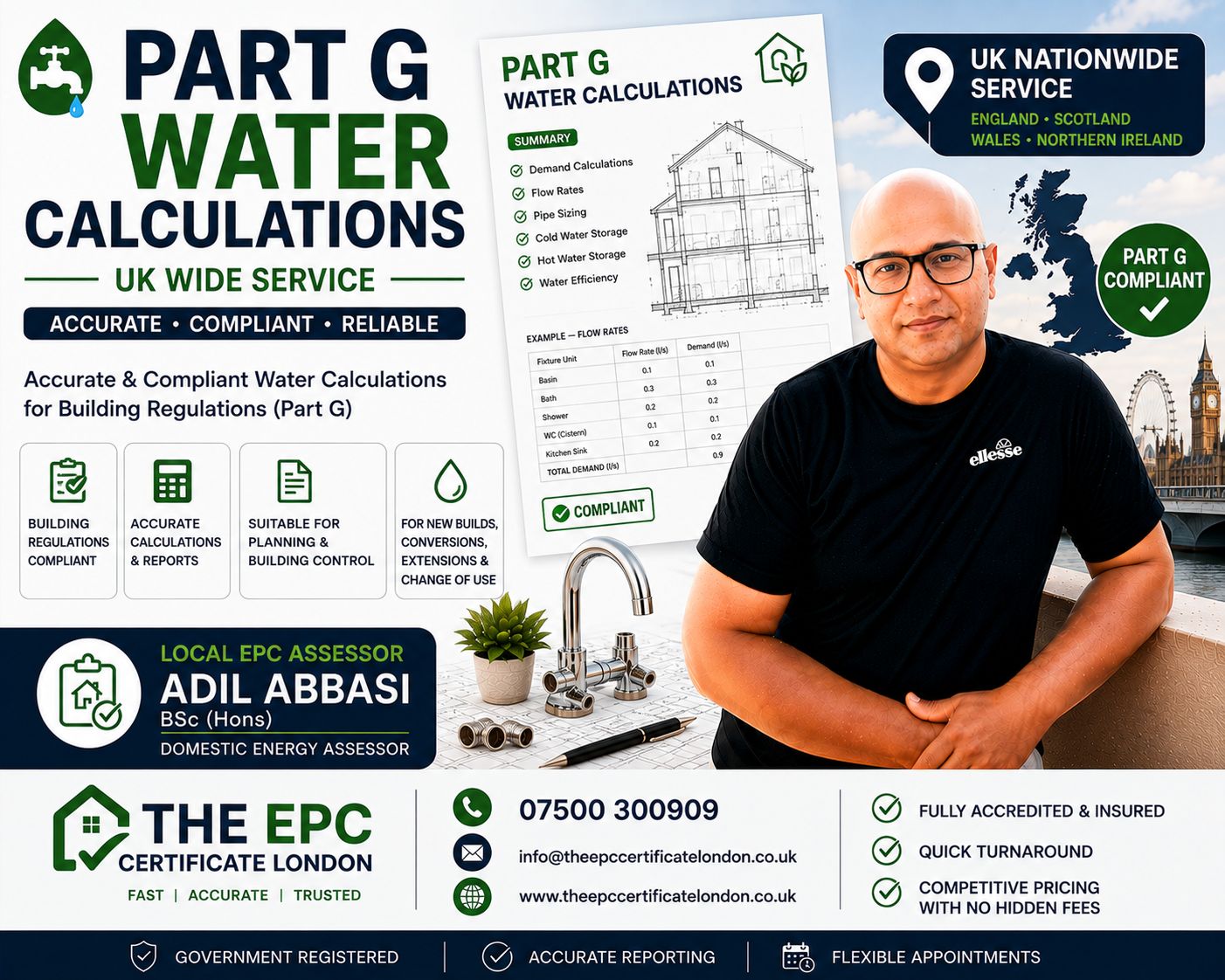 Part G Water Calculations UK